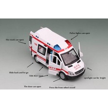 Xinh Yüksek Simülasyon 1/32 Diecast Model Oyuncak Araba Ambulans Metal Alaşım Geri Çekin Arabalar Oyuncaklar Araçlar Çocuklar Için Hediyeler | Diecasts oyuncak Araçlar