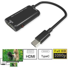 Xinh USB 3.1 Akıllı Cep Telefonu Dönüştürücü Kablosu Için HDMI Kablosu Tv Adaptörü Tip