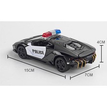 Xinh 1/32 Alaşım Döküm LP770 4 Polis Modeli Supercar Oyuncak Araç Ses Işık Geri Çekin Spor Araba Oyuncaklar Çocuklar Için Çocuklar Için(Yurt Dışından)