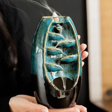 Keyfim Shop Mistik Yol Tasarımlı Geri Akışlı Tütsülük 20*8*8*cm - 10 Adet Tütsü Hediyeli