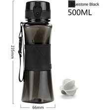 Haitn 500ML Spor Su Kupası Fitness Su Şişesi Taşınabilir Sızıntı Korumalı ve Protein Pudra Milkshake Shaker Cup ile Kadın Anti-Fall Antien ve Kadınlar (Yurt Dışından)