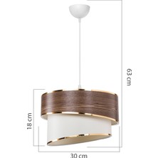 Modelight Paris  Modern Pasta Avize Ahşap Desen Yemek Odası Yatak Odası Salon Mutfak Çocuk Odası