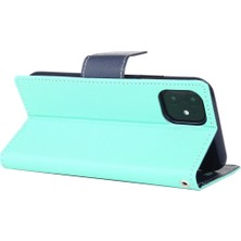 Zhkj Shop iPhone 12 Mini Için Flip Deri Kılıf - Yeşil (Yurt Dışından)