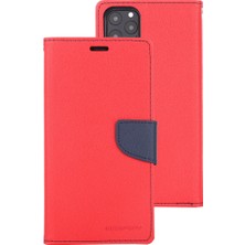 Zhkj Shop iPhone 11 Pro  Için Flip Deri Kılıf - Kırmızı (Yurt Dışından)