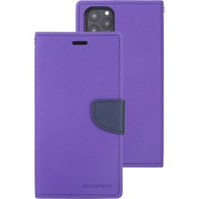 Zhkj Shop iPhone 11 Pro  Için Flip Deri Kılıf - Mor (Yurt Dışından)