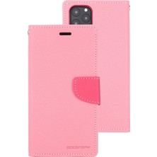 Zhkj Shop iPhone 11 Pro Max  Için Flip Deri Kılıf - Açık Pembe (Yurt Dışından)