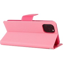 Zhkj Shop iPhone 12 / 12 Pro Için Flip Deri Kılıf - Açık Pembe (Yurt Dışından)