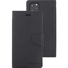 Zhkj Shop iPhone 11 Pro  Için Flip Deri Kılıf - Siyah (Yurt Dışından)