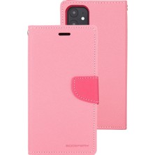 Zhkj Shop iPhone 12 Mini Için Flip Deri Kılıf - Açık Pembe (Yurt Dışından)