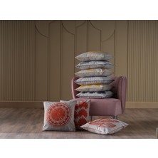 Doqu Home Pandora Dekoratif Kırlent 50 x 50 cm Nilüfer Kiremit