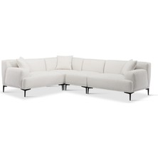 Vipa New York Beyaz Modüler Metal Ayak Köşe Takımı