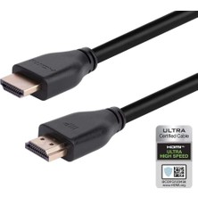 Monoprice 8k Sertifikalı Ultra Yüksek Hızlı HDMI Kablosu - HDMI 2.1 | 8K@60Hz | 48GB/SN | Cl2 Duvar Içi Dereceli | 28-30AWG | Siyah 28/3m