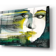 Insigne Kadın Cam Tablo - 72X46 cm