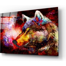 Insigne Renkli Kurt Cam Tablo - 72X46 cm