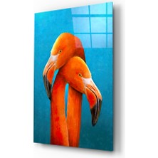 Insigne Flamingolar Cam Tablo - 72X46 cm