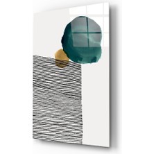 Insigne Soyut Şekiller Cam Tablo - 72X46 cm