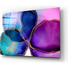 Insigne Soyut Şekiller Cam Tablo - 72X46 cm