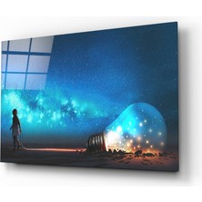 Insigne Yıldızlı Gece Cam Tablo - 72X46 cm