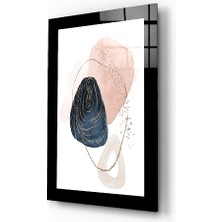 Insigne Soyut Modernite Cam Tablo - 72X46 cm