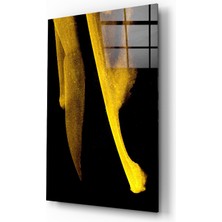 Insigne Sarı Hikaye Cam Tablo - 72X46 cm