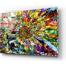 Insigne Renkli Mozaik Cam Tablo - 72X46 cm