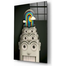 Insigne Gökkuşağı Makinesi Cam Tablo - 72X46 cm