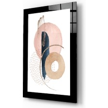 Insigne Soyut Modernite Cam Tablo - 72X46 cm