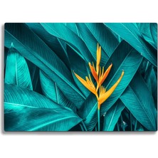 Insigne Tropik Yaprak Uv Baskılı Cam Kesme Tablası 35X25 cm