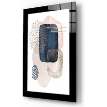 Insigne Soyut Modernite Cam Tablo - 72X46 cm