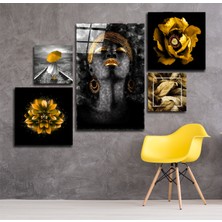 Insigne Sarı Ahenk Kombin Cam Tablo