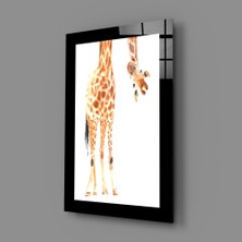 Insigne Zürafa Cam Tablo - 72X46 cm