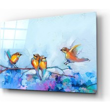 Insigne Minik Kuşlar Cam Tablo - 72X46 cm