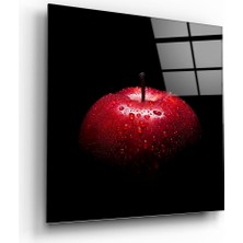 Insigne Kırmızı Elma Cam Tablo - 60X60 cm