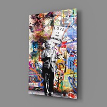 Insigne Einstein'ın Cevabı Cam Tablo - 72X46 cm
