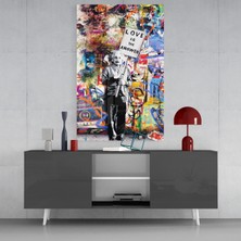 Insigne Einstein'ın Cevabı Cam Tablo - 72X46 cm