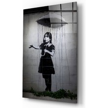 Insigne Yağmura Kaçış Cam Tablo - 72X46 cm