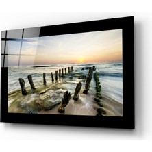 Insigne Gün Batımı Cam Tablo - 72X46 cm