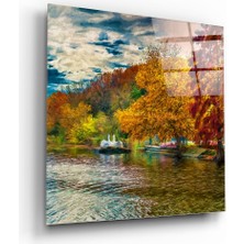 Insigne Göl Cam Tablo - 60X60 cm