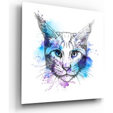 Insigne Kedi Cam Tablo - 40X40 cm