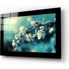 Insigne Çiçek Cam Tablo - 72X46 cm