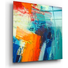 Insigne Soyut Cam Tablo - 40X40 cm