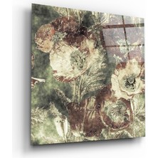 Insigne Soyut Cam Tablo - 40X40 cm