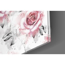 Insigne Pembe Gül Cam Tablo - 60X60 cm