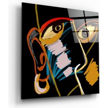 Insigne Soyut Gerçeklik Cam Tablo - 40X40 cm