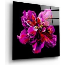 Insigne Çiçek Cam Tablo - 80X80 cm
