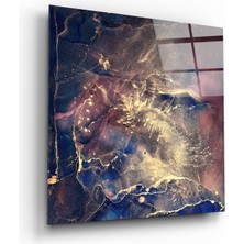 Insigne Soyut Cam Tablo - 40X40 cm