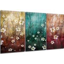 Insigne Papatyalar Cam Tablo - 3 Adet 72X46 cm