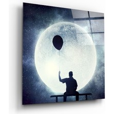 Insigne Dolunay Cam Tablo - 40X40 cm