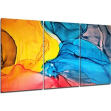 Insigne Sihirli Renkler Cam Tablo - 3 Adet 72X46 cm