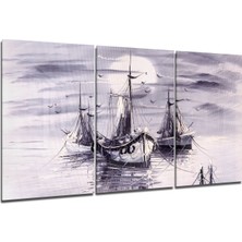 Insigne Tekneler Cam Tablo - 3 Adet 72X46 cm